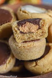This butter cookie recipe is super soft and creamy, so it's great for freezing ahead. Reese S Peanut Butter Cup Cookies Recipe Easy Christmas Cookies Peanut Butter Cup Cookies Peanut Butter Cups Easy Cookie Recipes