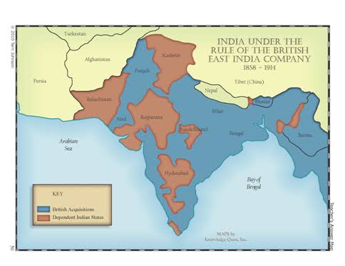 East India Company Rule in India - History Study Material & Notes