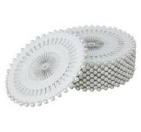Unique Bargains Decorative Durable Pearl Head Versatile Straight Pins 3mm  Round White 480 Pcs