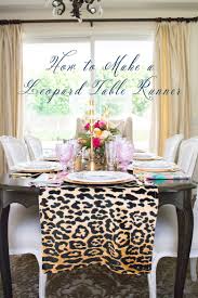 How To Make A Leopard Table Runner By Randi Garrett Design Dining Room Table Runner Dining Room Decor Dinner Party Table