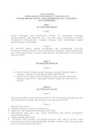 Nama calon ketua rt perolehan suara keterangan. Tata Tertib Pemilihan Rt