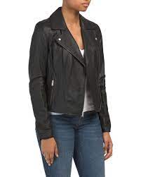 Faith Feather Leather Jacket Leather Jacket Jackets Fashion