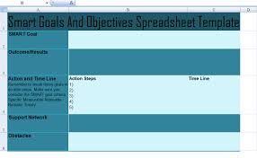 Get Smart Goals And Objectives Spreadsheet Template Excel Spreadsheet Templates Smart Goals Template Goals Template Excel Spreadsheets Templates