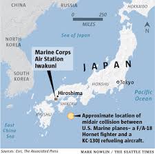 Hiroshima, kure, and iwakuni | perihele how to get to mcas iwakuni these pictures of this page are about:iwakuni japan map Us Marines Id Dead Crew Member In Japan Warplanes Crash The Seattle Times