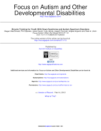 Pastikan untuk menghubungi saya dan tambahkan whatsapp saya kepada saya: Pdf Bicycle Training For Youth With Down Syndrome And Autism Spectrum Disorders