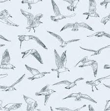 Download Royalty Free Pattern Of Seagulls Vector Illustration Stock Vector 43425339 From Depositphotos Collec Seagull Tattoo Seagull Illustration Illustration