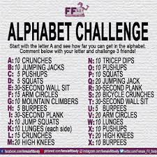 Excel is a powerful spreadsheet application that's best known for working with numbers, but it's just as effective at sorting text alphabetically. Alphabet Challenge Comment Below With Your Letter And Challenge 3 Friends Alphabet Workout Spell Your Name Workout Workout Challenge