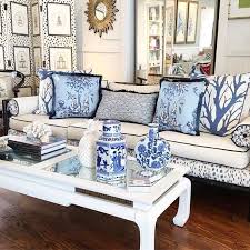 An Oriental American Classic Concept Classic American Yet Orientally Fresh Create Your Imagination Contact Blue And White Living Room White Decor Blue Decor