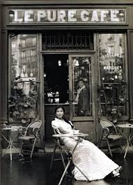 Black And White Cafe On Coffee Paris Cafe White Photography Cafe Society
