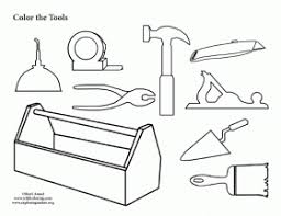 Tool Collection Coloring Page Coloring Pages Valentine Coloring Pages Football Coloring Pages