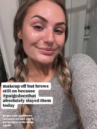 Combo brows for this babe's 2 year touchup 🖤 #brows #browgamestrong  #browsbrowsbrows #browartist #permanentmakeup