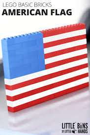 Poet francis scott key found himself in. Lego American Flag Building Activity Little Bins For Little Hands