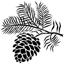 Image Result For Abstract Pinecone Sketch With Images Pine Cones Silhouette Clip Art Abstract