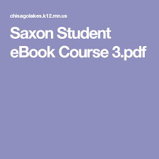 Saxon Student Ebook Course 3 Pdf Saxon Math Course 3 Saxon Math Math Courses