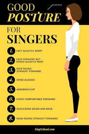 2 To The 1 To The 1 To The 3 I Like Good Good Posture For Singers 1 Feet Slightly Apart 2 Legs Straight But Knees Slightly Bent 3 Hips Facing Straight Learn Singing Singing Tips Vocal Lessons