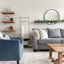 How To Decorate A Large Wall Over A Sofa The Blue Hue House Large Wall Decor Living Room Wall Decor Living Room Living Room Wall