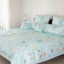 Elegante Mako Satin Bettwasche Springbirds Aqua Gunstig Online Kaufen Bei Bettwaren Shop