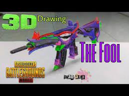Cara Menggambar 3d The Fool M416 Pubg Mobile 3d Art Youtube In 2021 The Fool Android Mobile Games Google Play Codes