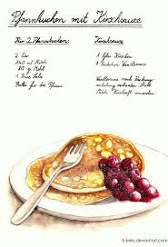 Pancake Recipe Watercolor Food Food Doodles Recipes