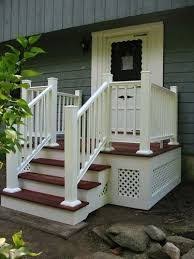 Http Www Mobilehomeremodelingsupplies Com Mobilehomeentrystairs Php Has Some Things To Cons Small Front Porches Designs Front Porch Steps Front Porch Design
