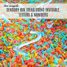 Kitchen sensory bin ideas letters. Two Simple Sensory Bins Using Invisible Letters Numbers And Next Comes L Hyperlexia Resources
