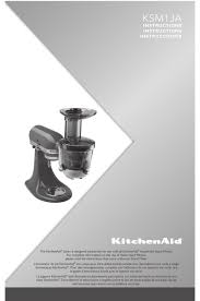 Maybe you would like to learn more about one of these? Kitchenaid Ksm1ja Instructions Manual Pdf Download Manualslib