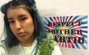 Respektiere Mutter Erde Original Stencil Art