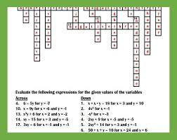 We dene the crossing number cr(g) of a graph g as the minimum number of crossings in a planar drawing of g. Evaluating Expressions Crossword Puzzle Evaluating Expressions Crossword Expressions