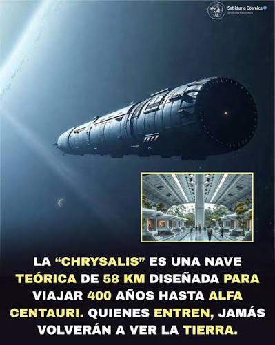  El concepto de una nave de 58 km permitiría transportar una colonia  humana. Vea cuánto tiempo tomaría en el primer comentario. ⬇️