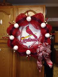 Pin By Stl Cardinals Fan Hq On St Louis Cardinals Happy Holidays Wreath Decor Baseball Wreaths Sports Wreaths