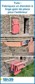 Tuto Fabriquez Un Etendoir A Linge Gain De Place Pour L Exterieur Etendoir A Linge Gain De Place Etendoir