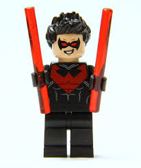 There are 14 new lego minifigs for the dc universe and 7 for marvel. Amazon Com Lego Nightwing Minifigure Red Version Includes 2 Red Baton Weapons Toys Games