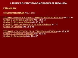 Objetivos de la reforma estatutaria. Tema 2 Estatuto De Autonomia Para Andalucia Competencias Recogidas En El Estatuto De Autonomia El Parlamento De Andalucia Los Organos De Gobierno Ppt Descargar