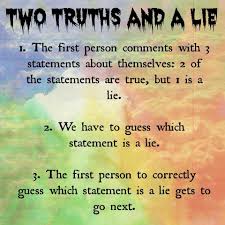 Two Truths And A Lie Game Catgamesparty Sleepover Party Games Fun Sleepover Games Sleepover Games