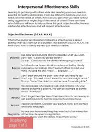 Dbt Interpersonal Effectiveness Skills Worksheet Therapist Aid Dbt Therapy Interpersonal Effectiveness Dialectical Behavior Therapy