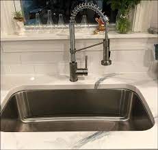 Even with a water softener, with time mineral deposits are inevitable. Kraus Premier 32 Inch 16 Gauge Undermount 50 50 Double Bowl Stainless Steel Kitchen Sink Walmart Com Walmart Com