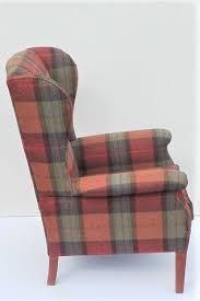 Latest Commission A Winged Parker Knoll Arm Chair Re Upholstered In A Tartan Lots Of Careful Pattern Match Vintage Furniture For Sale Upholstery Tartan Chair