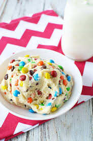 No Bake Cookie Dough With M M S Recipe Edible Cookie Dough Recipe Cookie Dough To Eat No Bake Cookie Dough