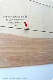 Diy Wood Planked Walls Tutorial The House Of Smiths Wood Plank Walls Plank Walls Diy Shiplap