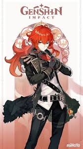 Diluc Genshin Impact Wiki Fandom In 2020 Character Design Anime Anime Guys