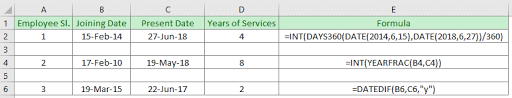How To Calculate Years Of Service In Excel 3 Easy Ways Exceldemy
