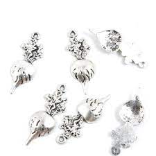 Amazon.com: 5 Pieces Antique Silver Tone Jewelry Making Charms Supply  ZY3814 Radish