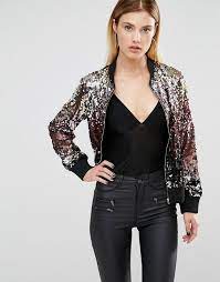 Club L Mixed Sequin Bomber Jacket New Years Outfit New Years New Years Dress What To Wear Sequin Bomber Jacket Sequin Bomber Jacket Outfits Sequin Bomber