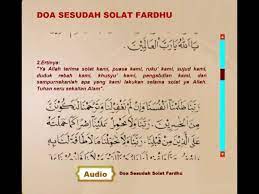 Bacaan dzikir setelah sholat fardhu lengkap dengan cara. Doa Setelah Shalat Fardlu Sesuai Sunnah 1 Youtube