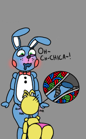 Rule34 - If it exists, there is porn of it / toy bonnie (fnaf), toy chica  (fnaf) / 3778047