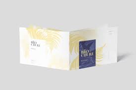 A5 Landscape Brochure Cover Mockups In 2020 Brochure Cover Beauty Brochures Brochure