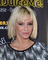 The former girls aloud singer showed off her new bleached 'do complete with a newly chopped blunt fringe at the bash held at dartmouth house in. Sarah Harding At Super Juice Me Premiere In London Hawtcelebs