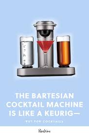 The Bartesian Cocktail Machine Is Like A Nespresso Machine But For Cocktails Cocktail Machine Cocktail Maker Cocktails