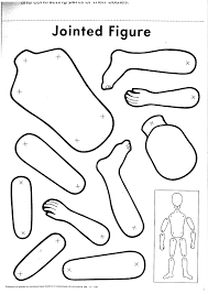 Jointed Figure Paper Doll Printable Templates Paper Doll Template Paper Dolls