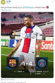 Everything you need to know about the ucl match between psg and barcelona (10 march 2021): Meme Barca Digilas Psg Mbappe Bikin Ko Messi